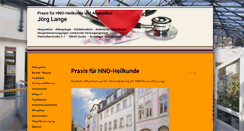 Desktop Screenshot of hno-lange.de